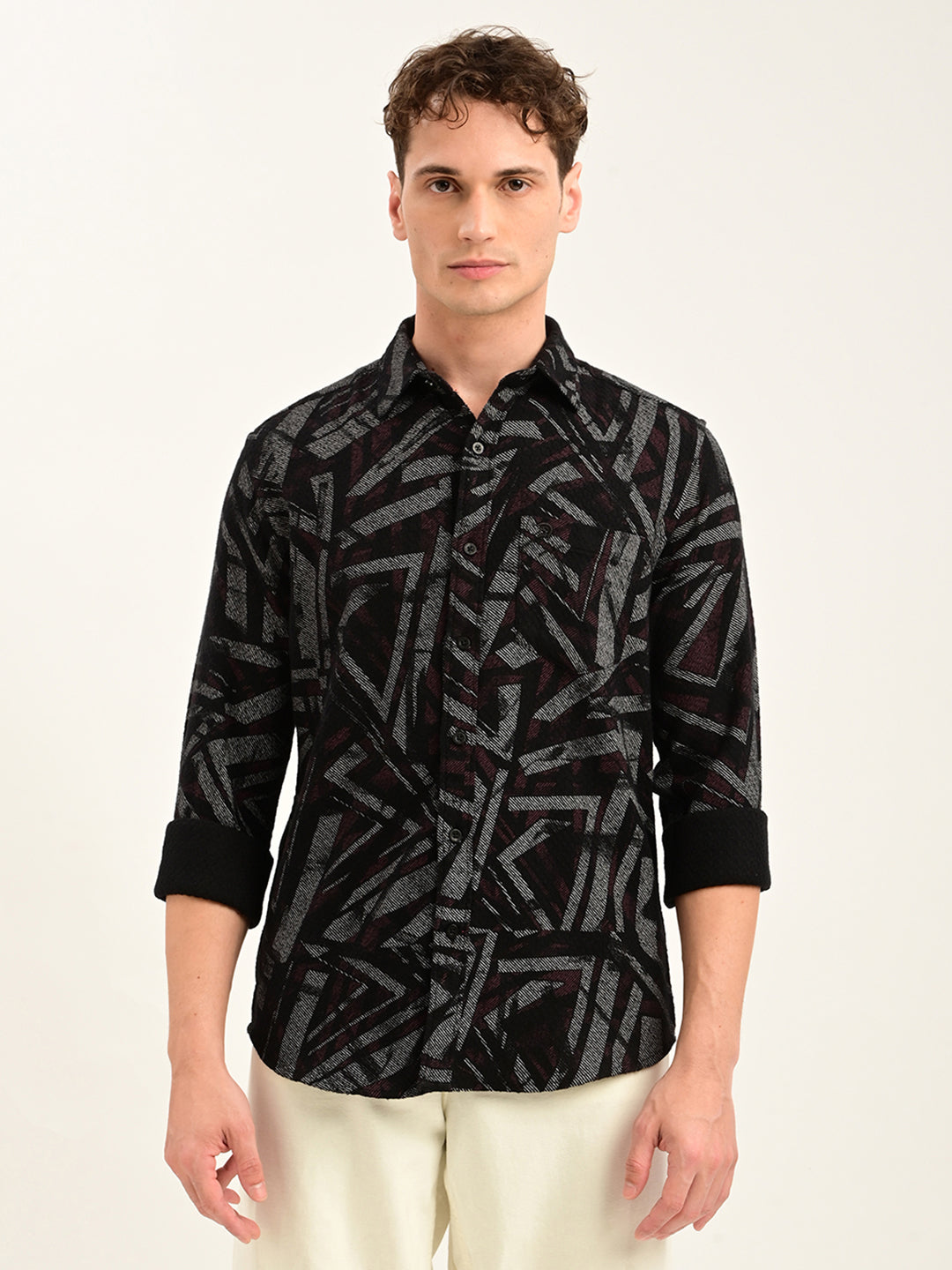 Skinheads Dobby Printed Shirt