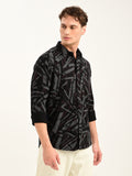 Skinheads Dobby Printed Shirt