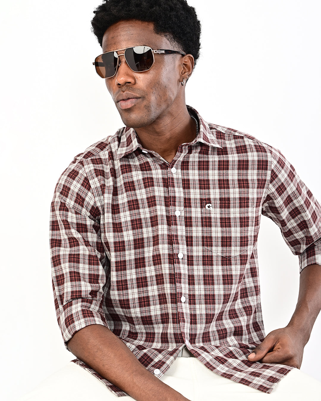 GANGSTA CHECK SHIRT