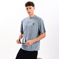 Gangsta Blue Drop Shoulder T-Shirt