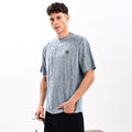 Gangsta Blue Drop Shoulder T-Shirt