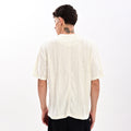 Gangsta White Drop Shoulder T-Shirt