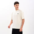 Gangsta White Drop Shoulder T-Shirt