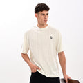 Gangsta White Drop Shoulder T-Shirt