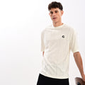 Gangsta White Drop Shoulder T-Shirt