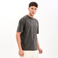Gangsta Black Drop Shoulder T-Shirt