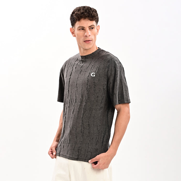 Gangsta Black Drop Shoulder T-Shirt