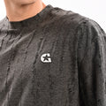 Gangsta Black Drop Shoulder T-Shirt