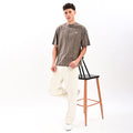 Gangsta Coffee Drop Shoulder T-Shirt