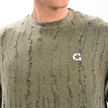 Gangsta Olive Drop Shoulder T-Shirt