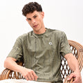 Gangsta Olive Drop Shoulder T-Shirt