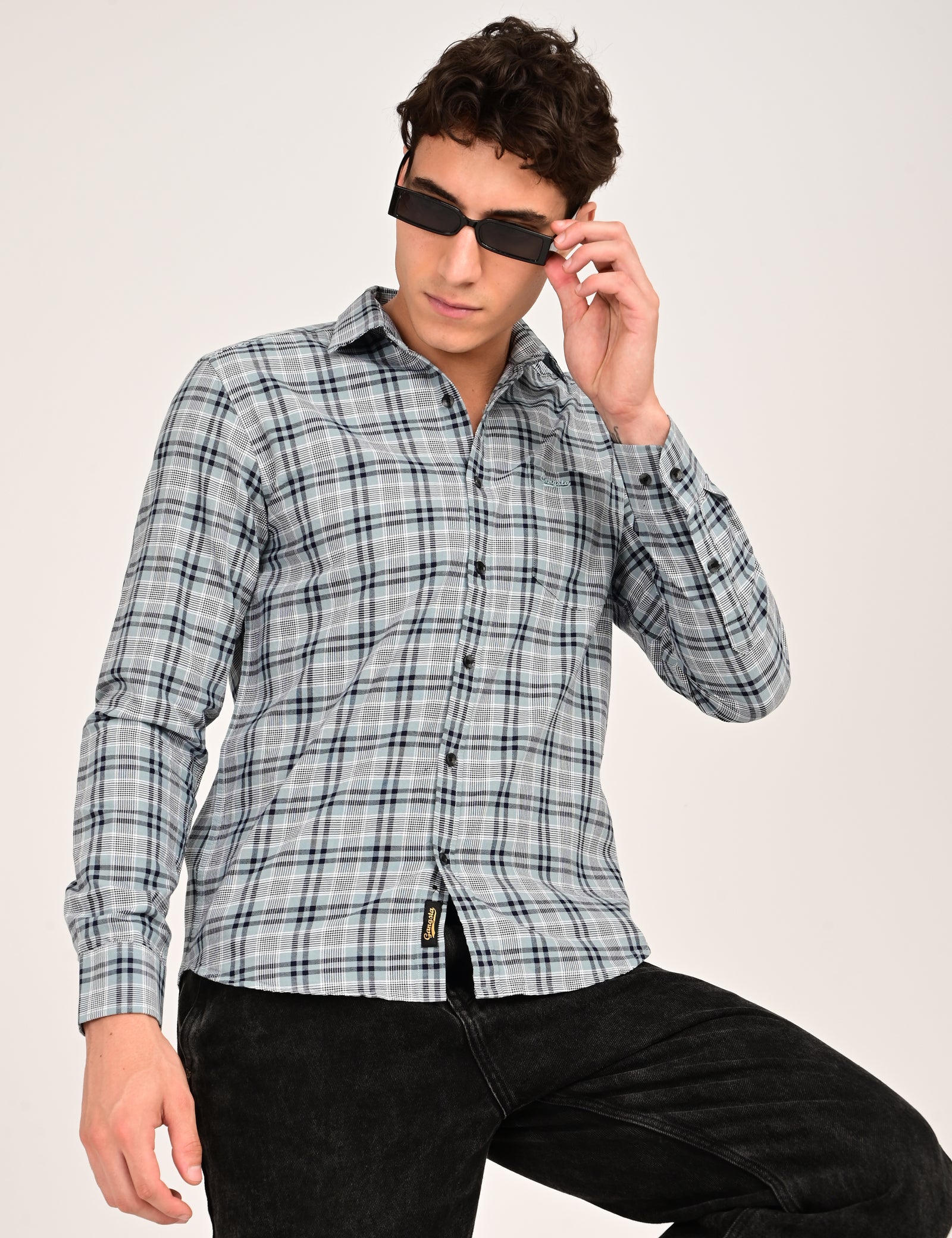 Gangsta Check Shirt for Men