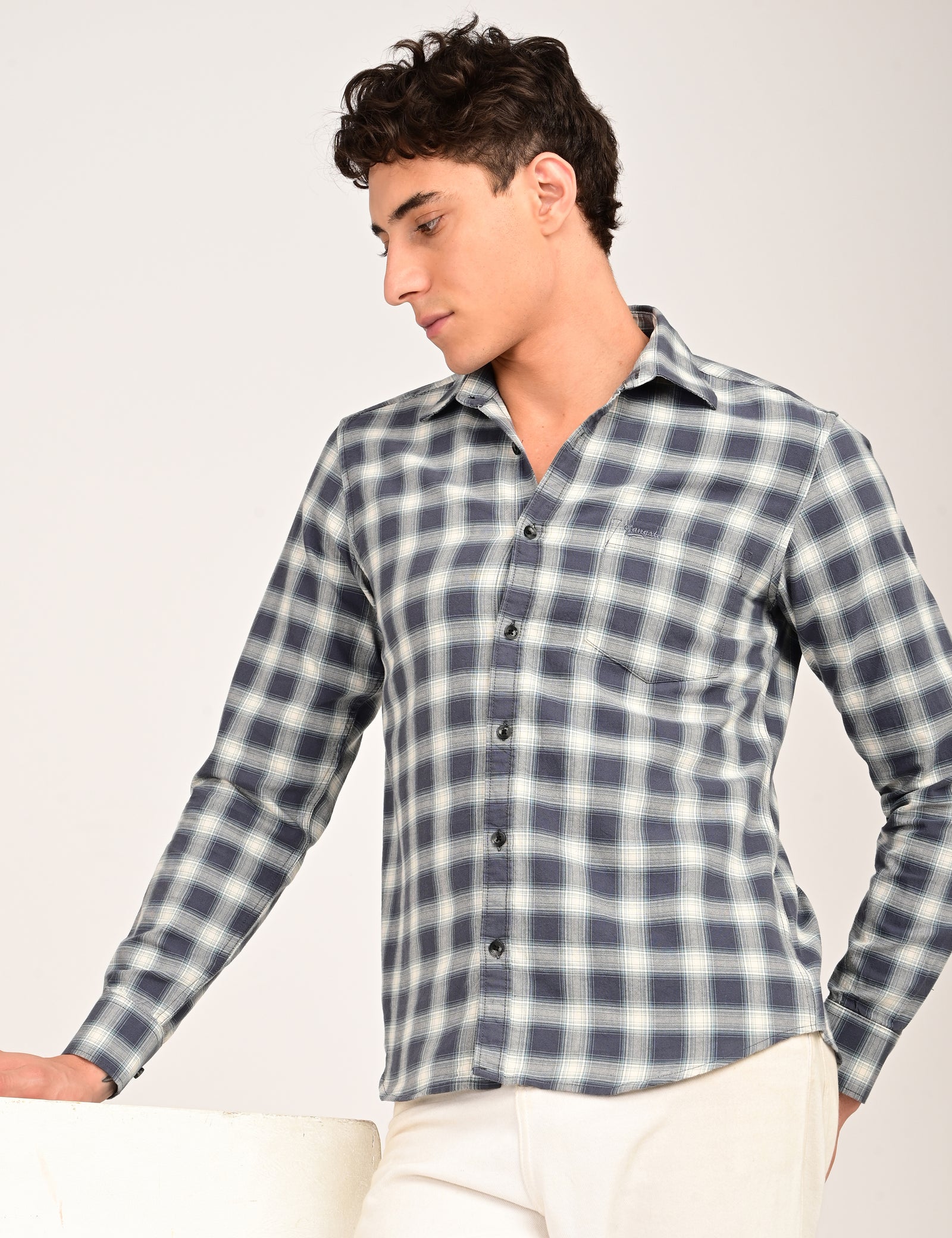 Gangsta Check Shirt for Men