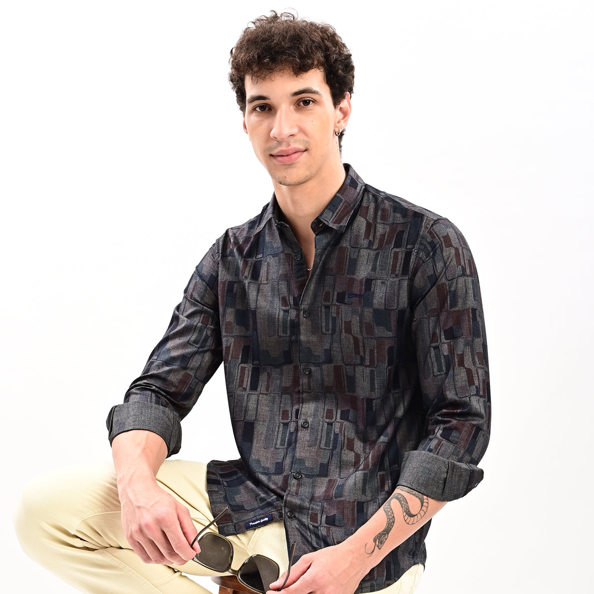 Gangsta Printed Shirt