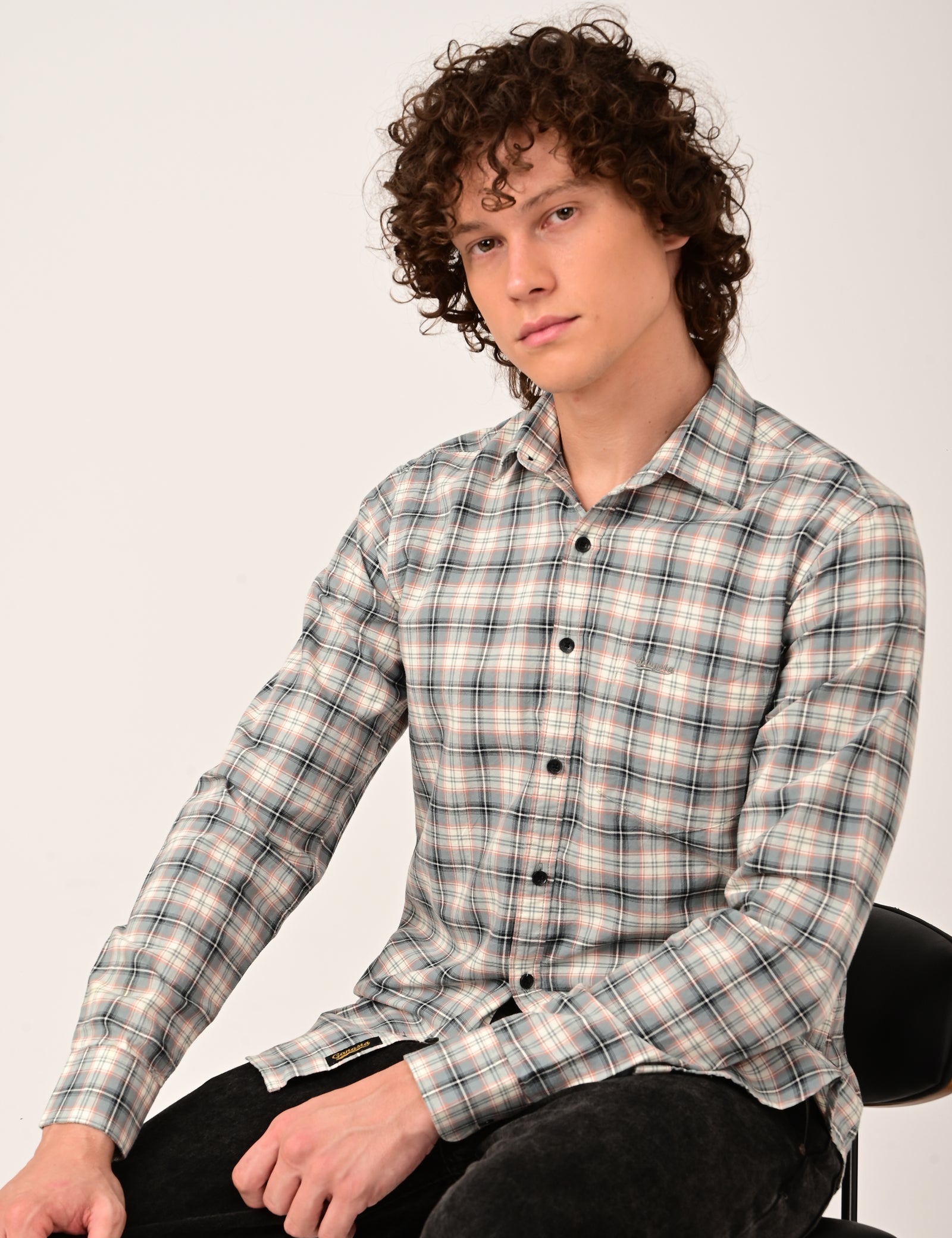 Gangsta Check Shirt for Men