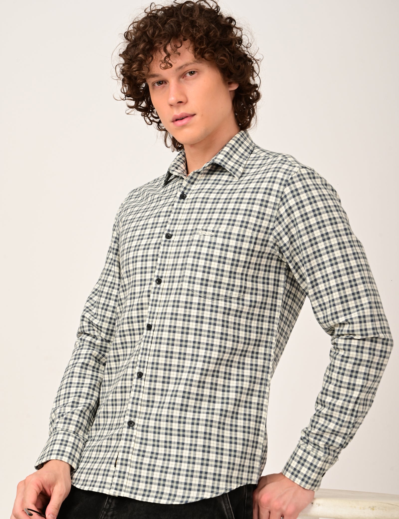 Gangsta Check Shirt for Men
