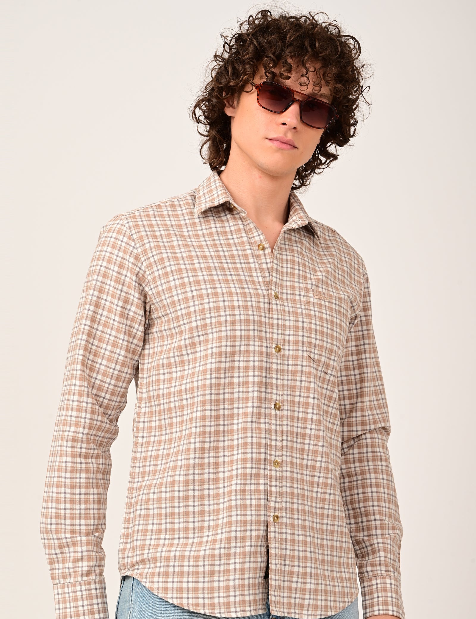 Gangsta Check Shirt for Men
