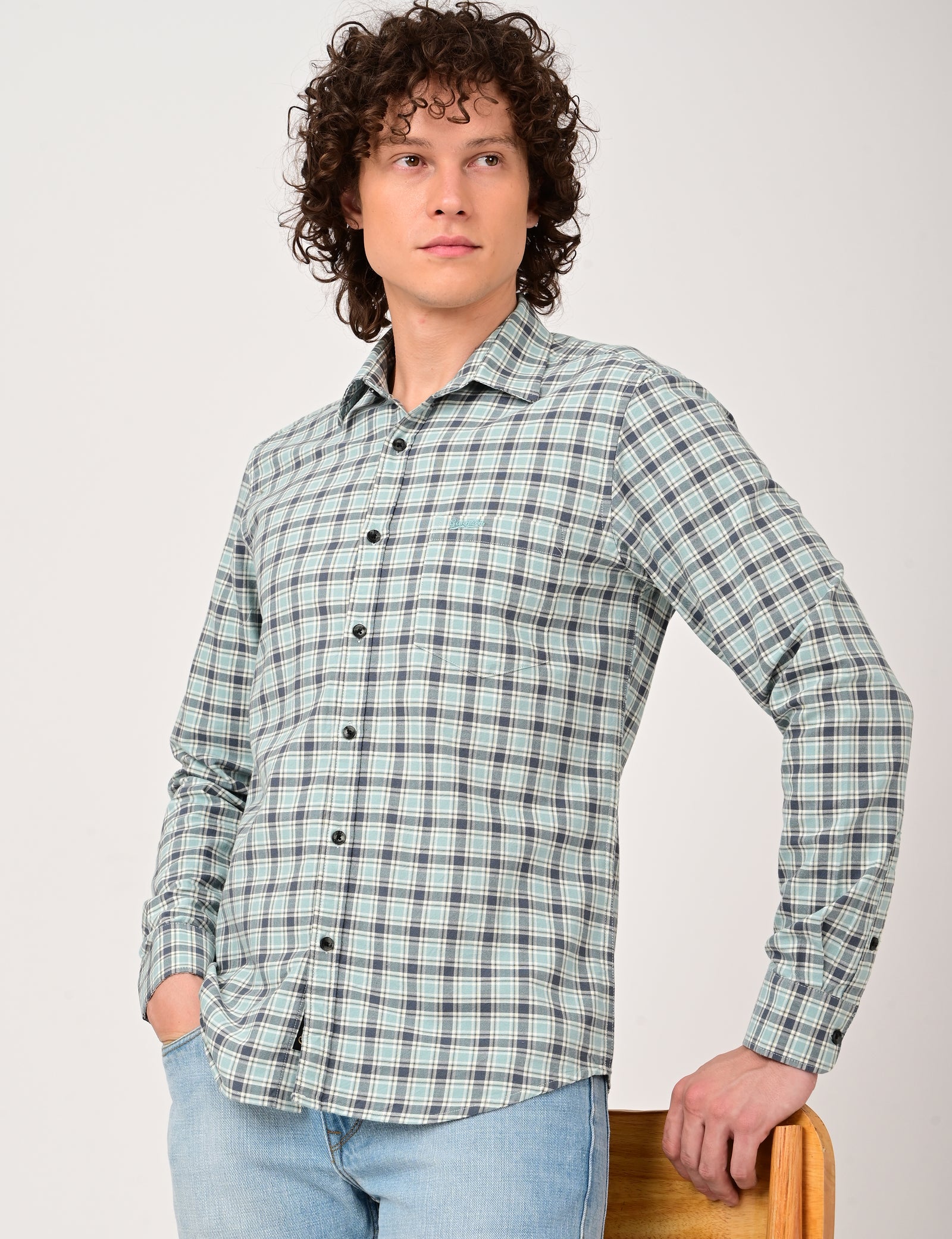 Gangsta Check Shirt for Men