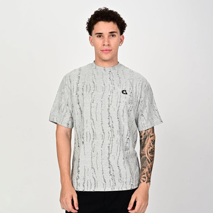 Gangsta Grey Drop Shoulder T-Shirt