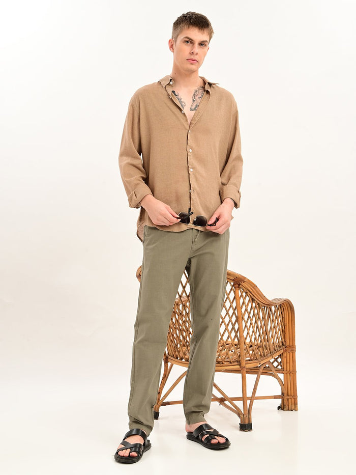 Gangsta linen blend chino