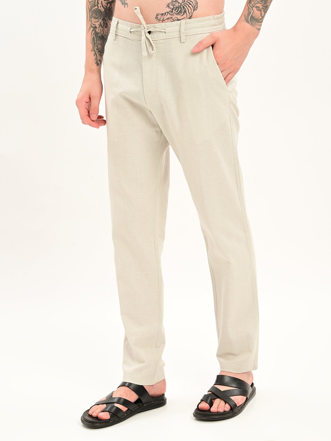 Gangsta linen blend chino