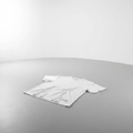 White Casual T-shirt on clean light studio background