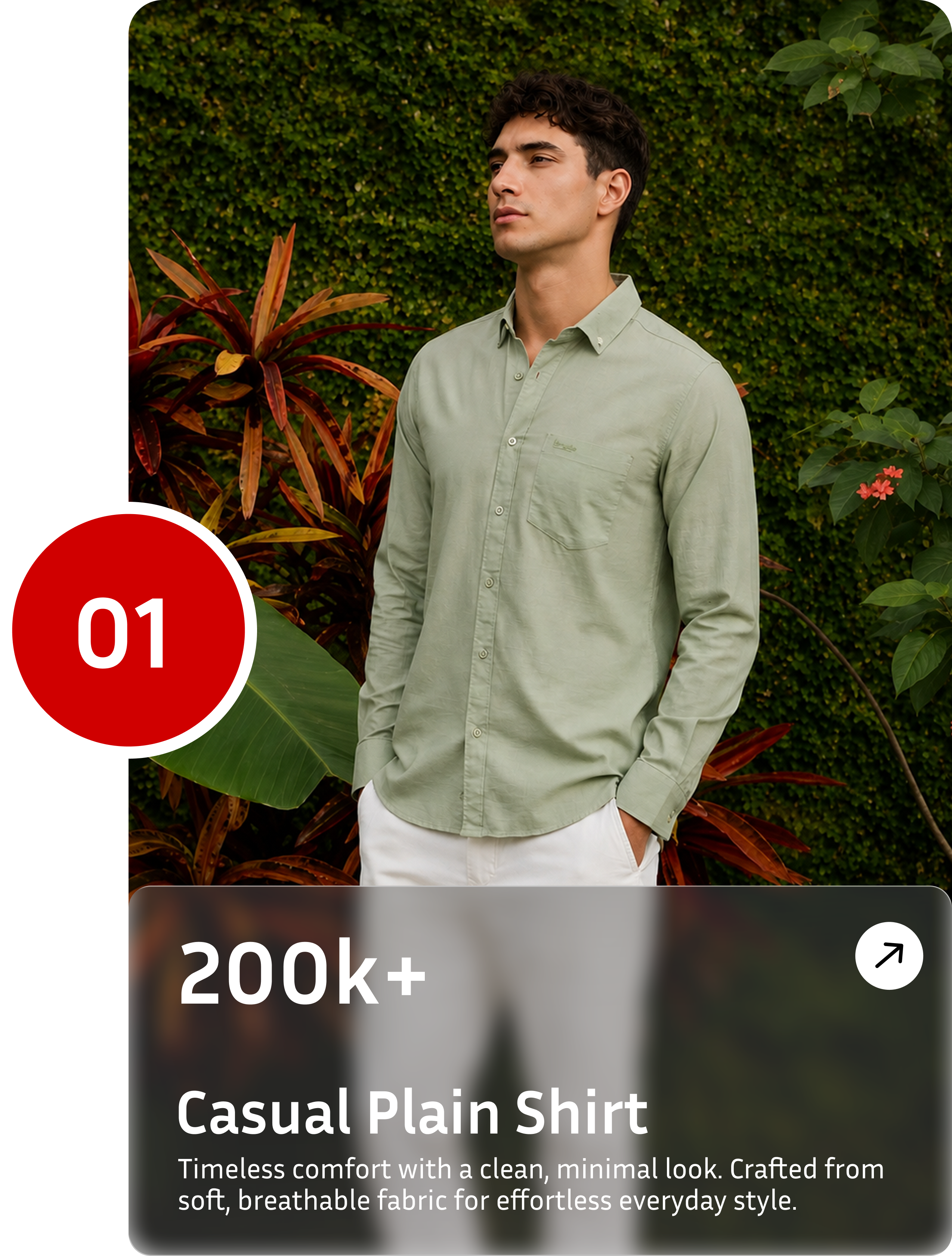 Casual plain shirt
